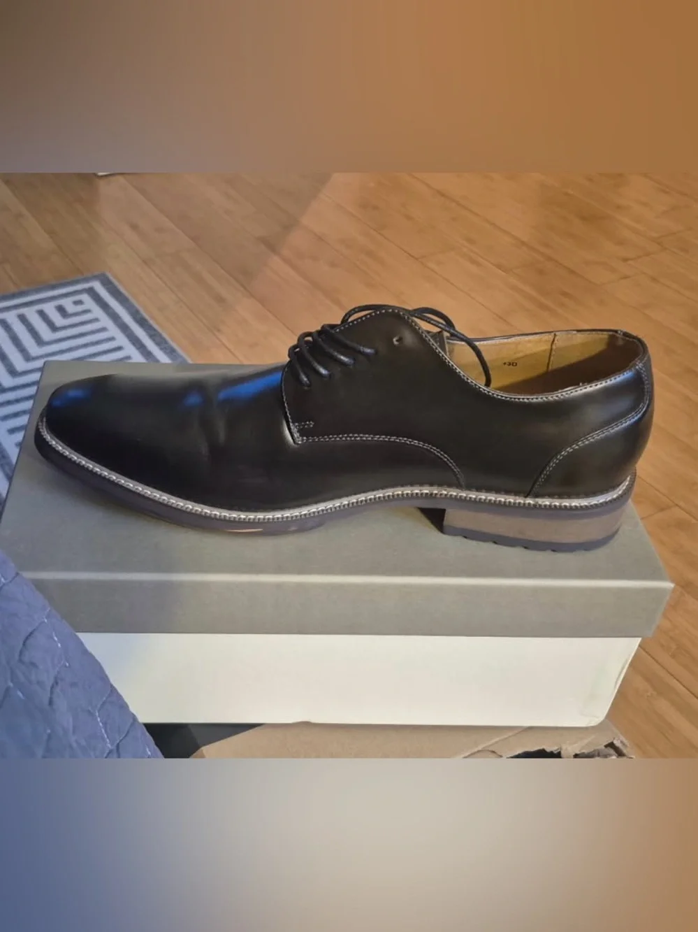Joseph Abboud Classic Black Men's Lace-Up Dress Shoe